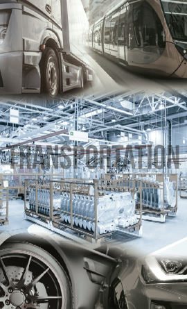 collage of transportation related images
